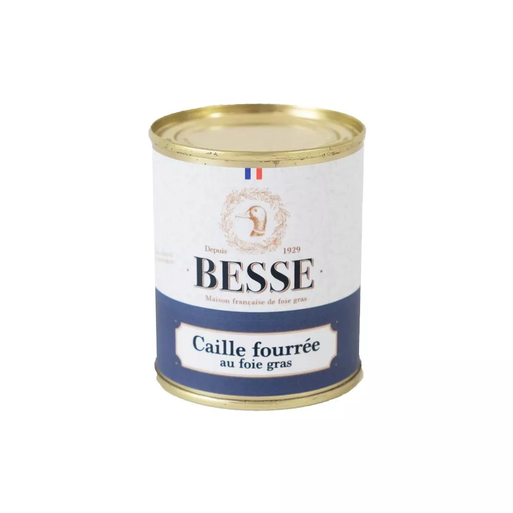 CAILLE FOURREE AU FOIE GRAS 130 g BESSE