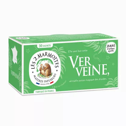 LES 2 MARMOTTES Infusion Bio à La Verveine 30 sachets 46g