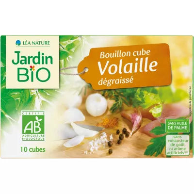 BOUILLON CUBE VOLAILLE DEGRAISSE JARDIN BIO 10X