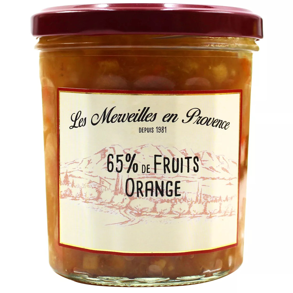 CONFITURE 65% DE FRUITS ORANGE 350G Les Merveilles en Provence