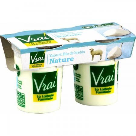 YAOURT NATURE BREBIS BIO 2X VRAI