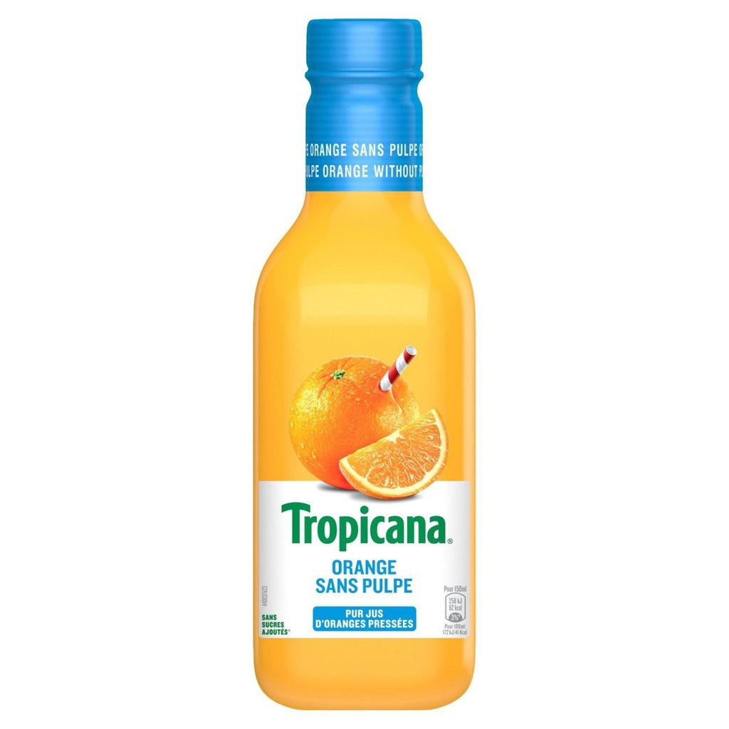 TROPICANA Jus d'orange sans pulpe 100% Pure Pressed Fruit 900ml