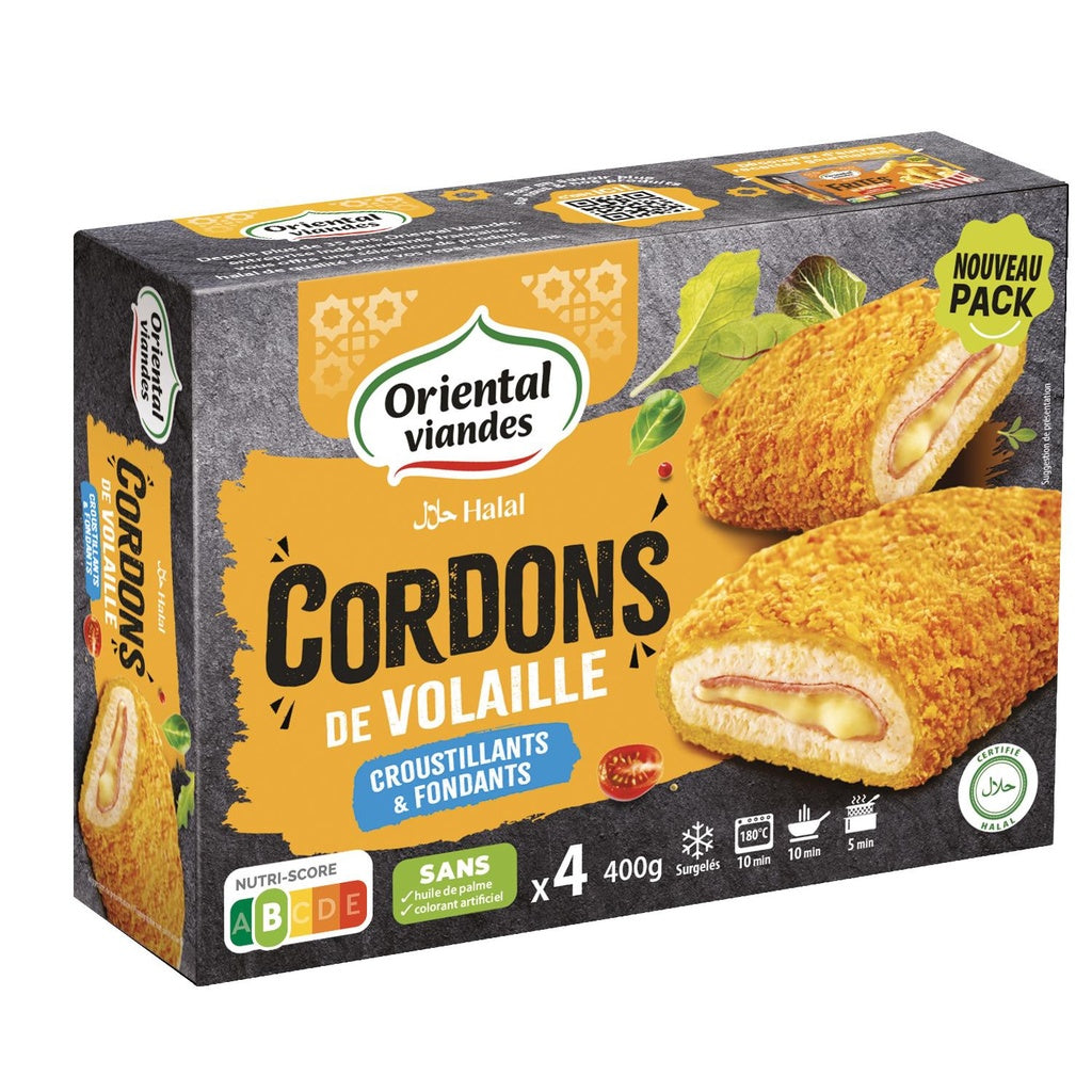 CORDONS DE VOLAILLE 400 G HALAL ORIENTAL VIANDES