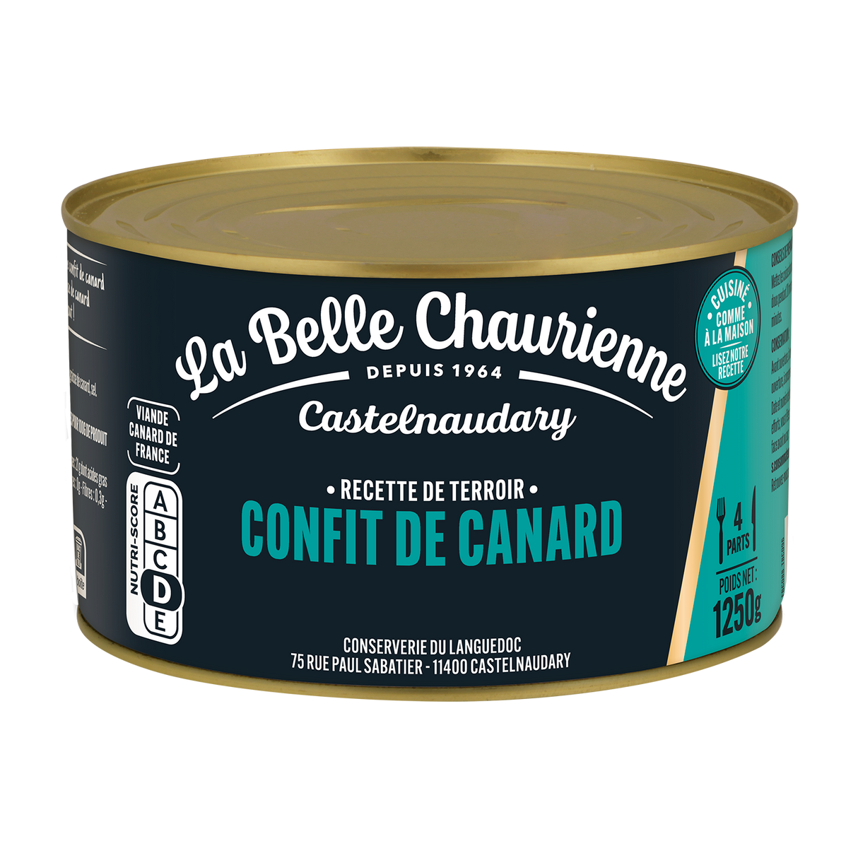 Confit de Canard 1.250G La Belle Chaurienne 4 cuisses