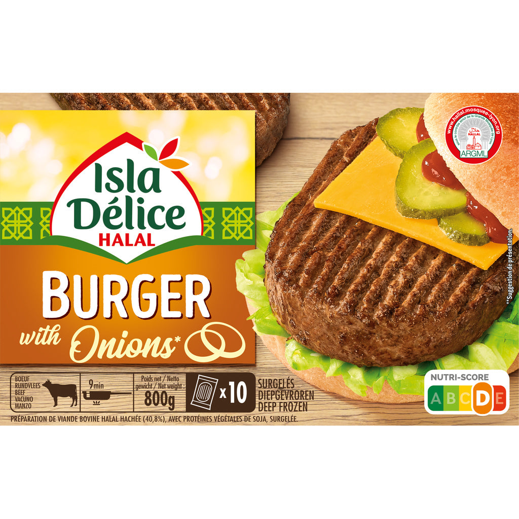 BURGER A L'OIGNON 800G ISLA DELICE