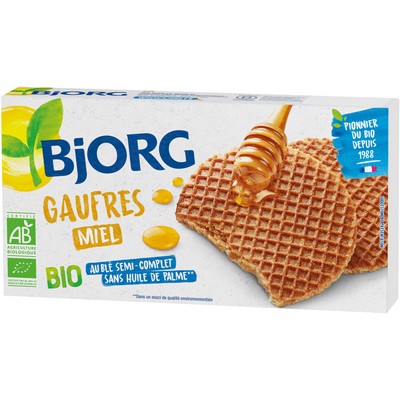 BJORG HONEY WAFFLES ORGANIC