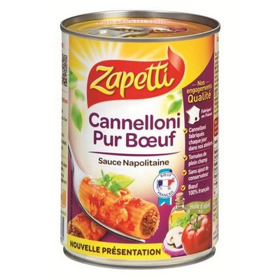 CANNELONI WITH BEEF AND ZAPETTI SAUCE