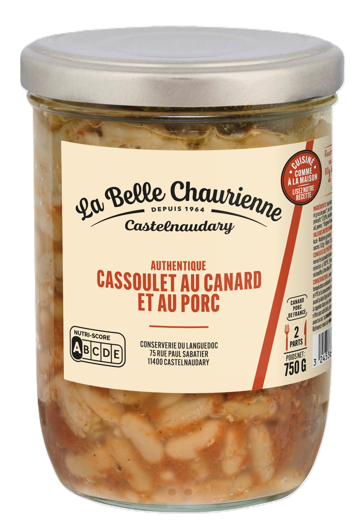 DUCK AND PORK CASSOULET 750G