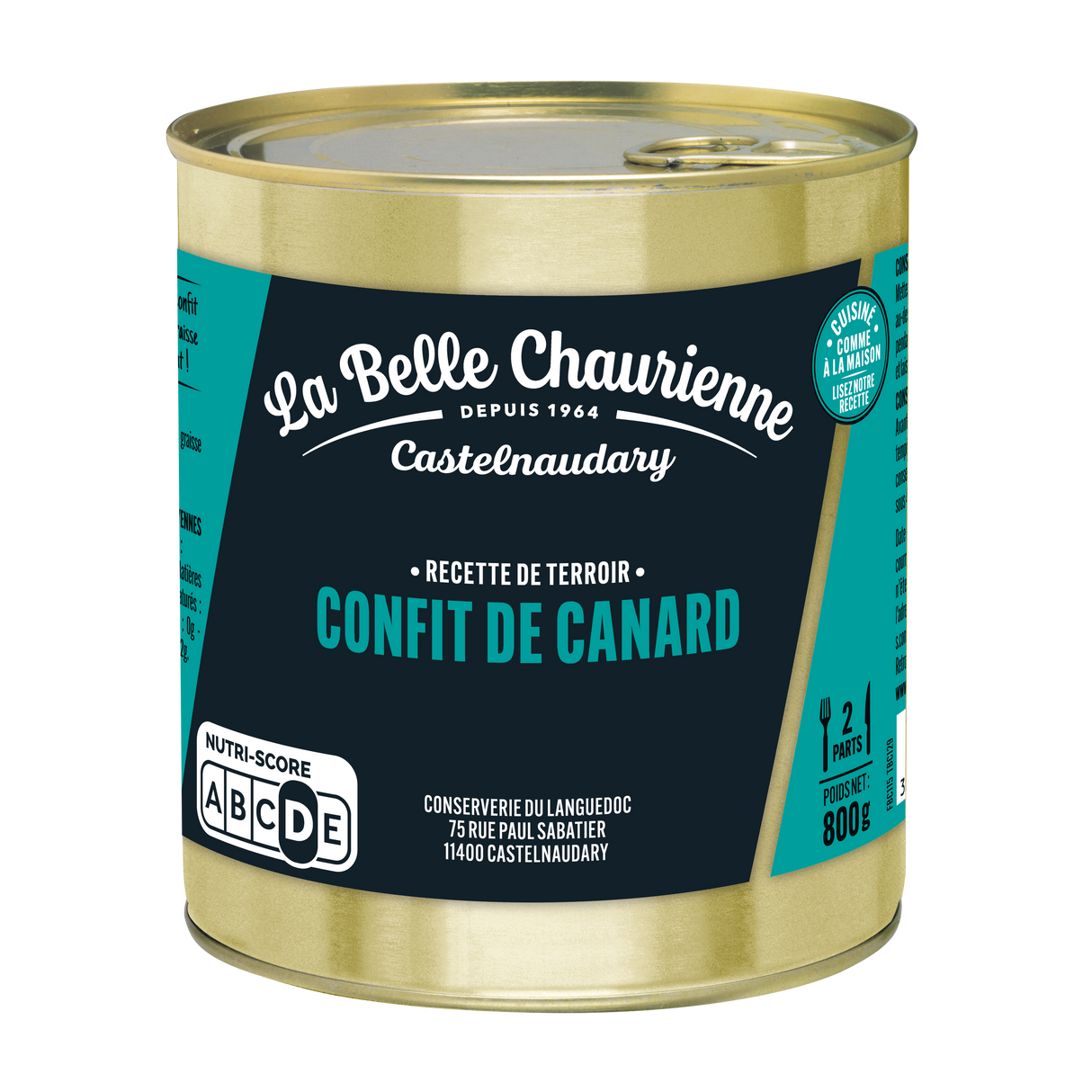 Confit de Canard 2 Cuisses 800G La Belle Chaurienne