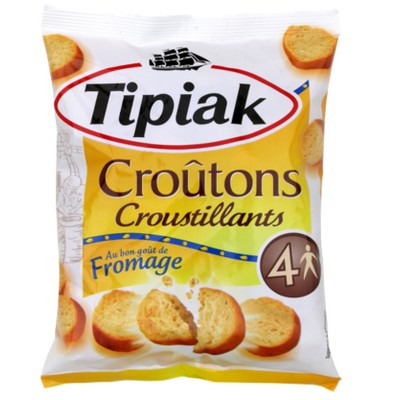 CHEESE-FLAVORED CROUTON TIP