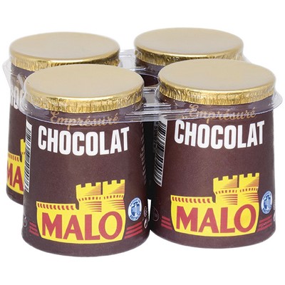 Yogurt with chocolate and malto flavour.