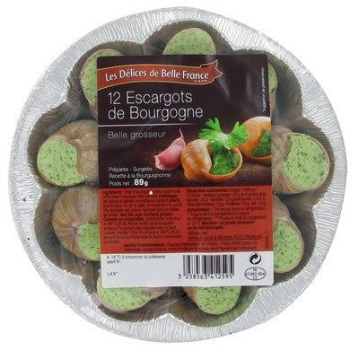Bourgogne snails, 12 pieces, large size, 89g