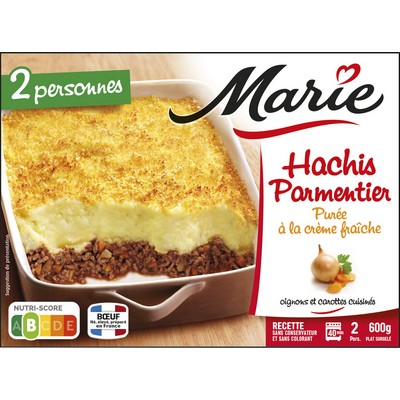 Hachis Parmentier Puree with Fresh Cream, Cooked Onions and Carrots MARIE 600g