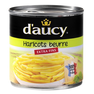 HARICOTS BEURRE EXTRA FINS 220G D'AUCY