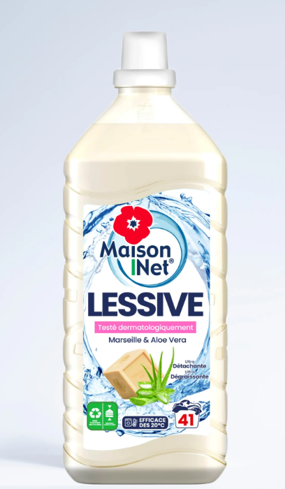 Liquid Laundry Detergent 1L Marseille & Aloe Vera