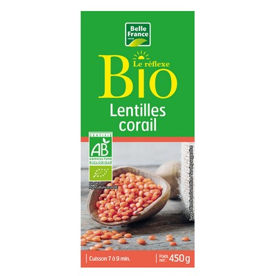 Organic Red Lentils 450G Bf