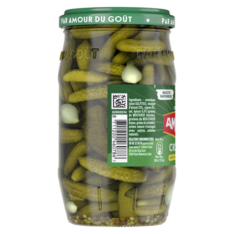 Amora Croq'Vert Extra-Fine Pickles Jar 370g