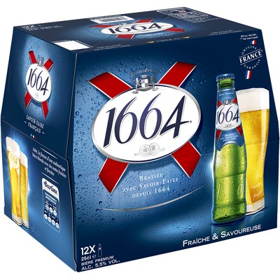 KRONENBOURG 1664 BLANC 25CL