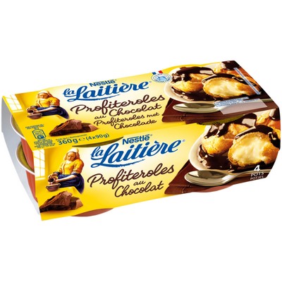 LA LAITIERE PROFITEROLES CHOCOLATE 4X90G
