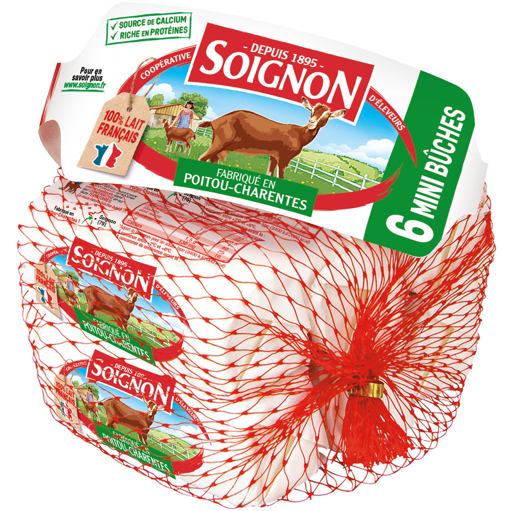 Mini bûches de chèvre 6x25g Soignon (Filet)