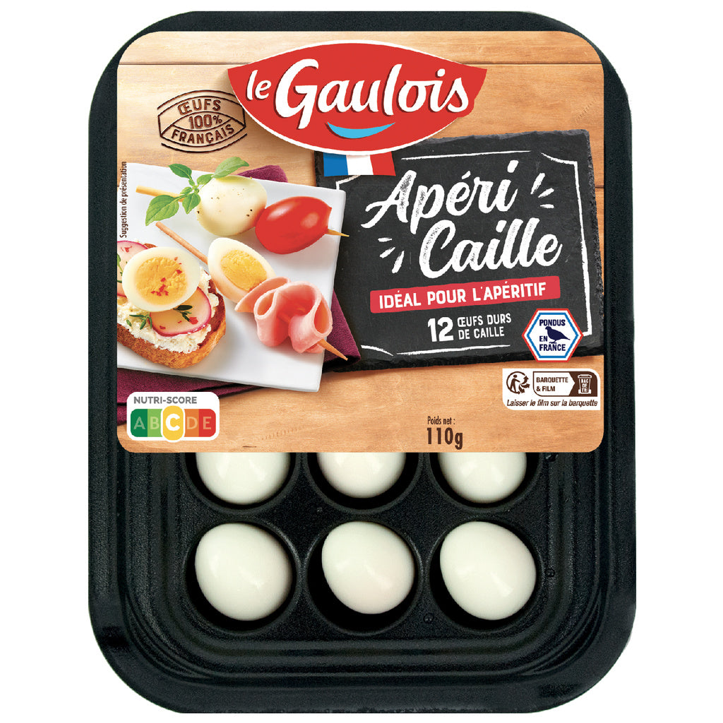 OEUFS DE CAILLES CUITS 12x 110g - LE GAULOIS -