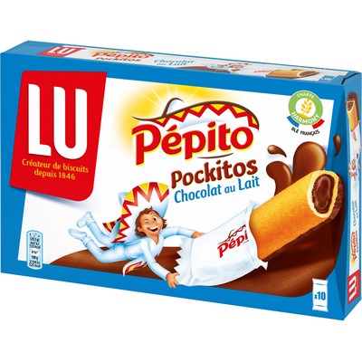 PEPITO POCKITOS MILK CHOCOLATE BISCUITS 295G