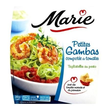 SMALL SHRIMP WITH PASTA AND PESTO