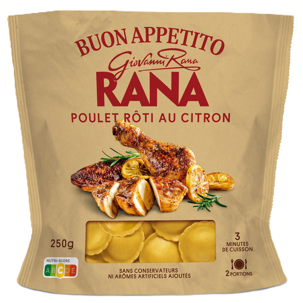 Fiore Pâtes Fraîches Poulet Rôti au Citron 250 g GIOVANNI RANA