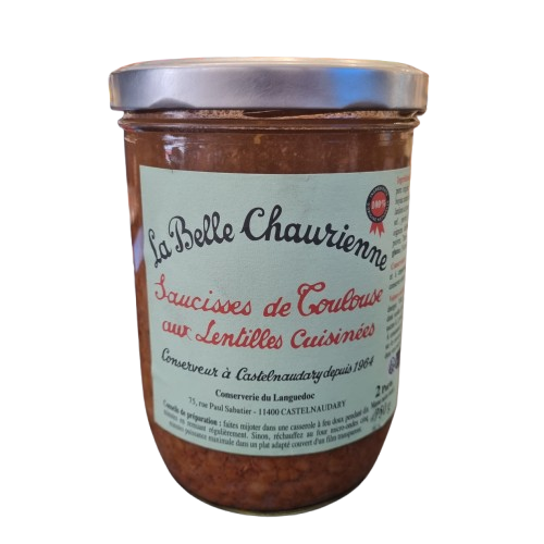 Toulouse Sausages with Lentils. 750g