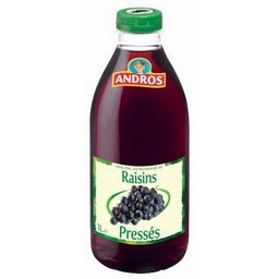 ANDROS 100% PURE GRAPE JUICE 1L