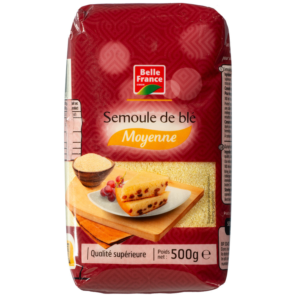 MEDIUM GRAIN WHEAT SEMOLINA 500G BF