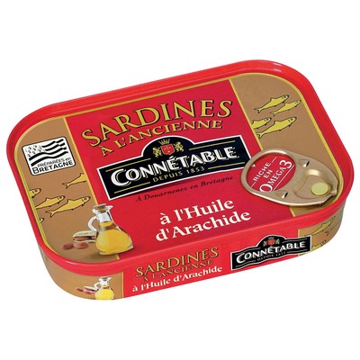 SARDINES IN PEANUT OIL 115G