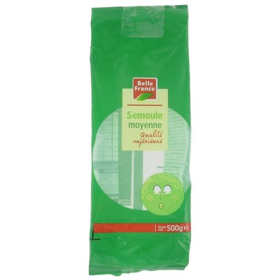 MEDIUM GRAIN WHEAT SEMOLINA 500G BF