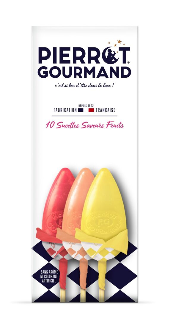 CASE OF 10 PIERROT GOURMAND LIZARD-SHAPED LOLLIES