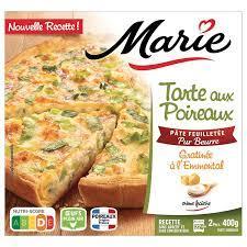 Marie's Emmental-topped Leek Tart, 400g