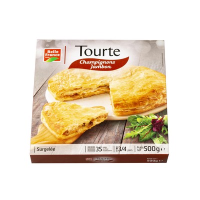 CHAMPIGNON AND HAM PIE 500G BELLE FRANCE