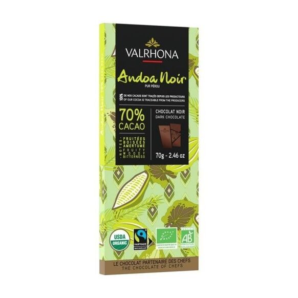 VALRHONA ANDOA NOIRE CHOCOLATE 70G