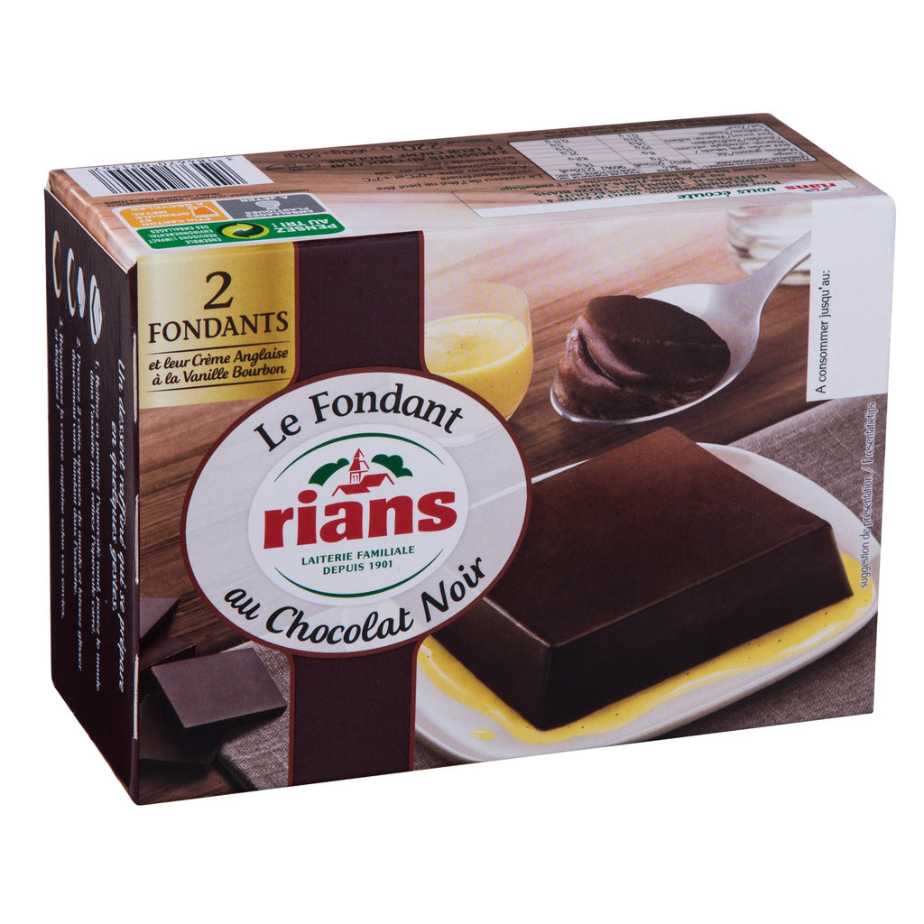 LE FONDANT AU CHOCOLAT NOIR RIANS 2X110G
