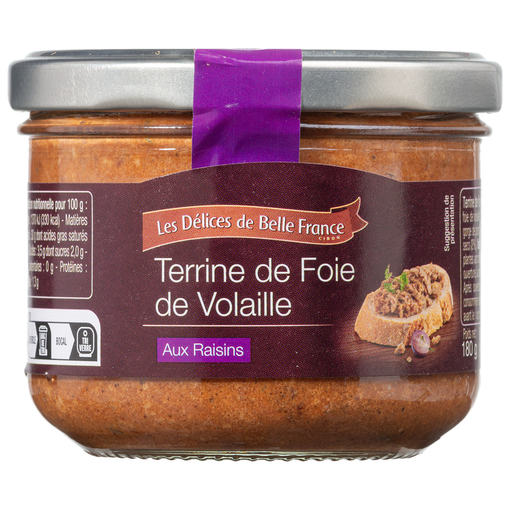 TERRINE DE FOIE VOLAILLE RAISINS
