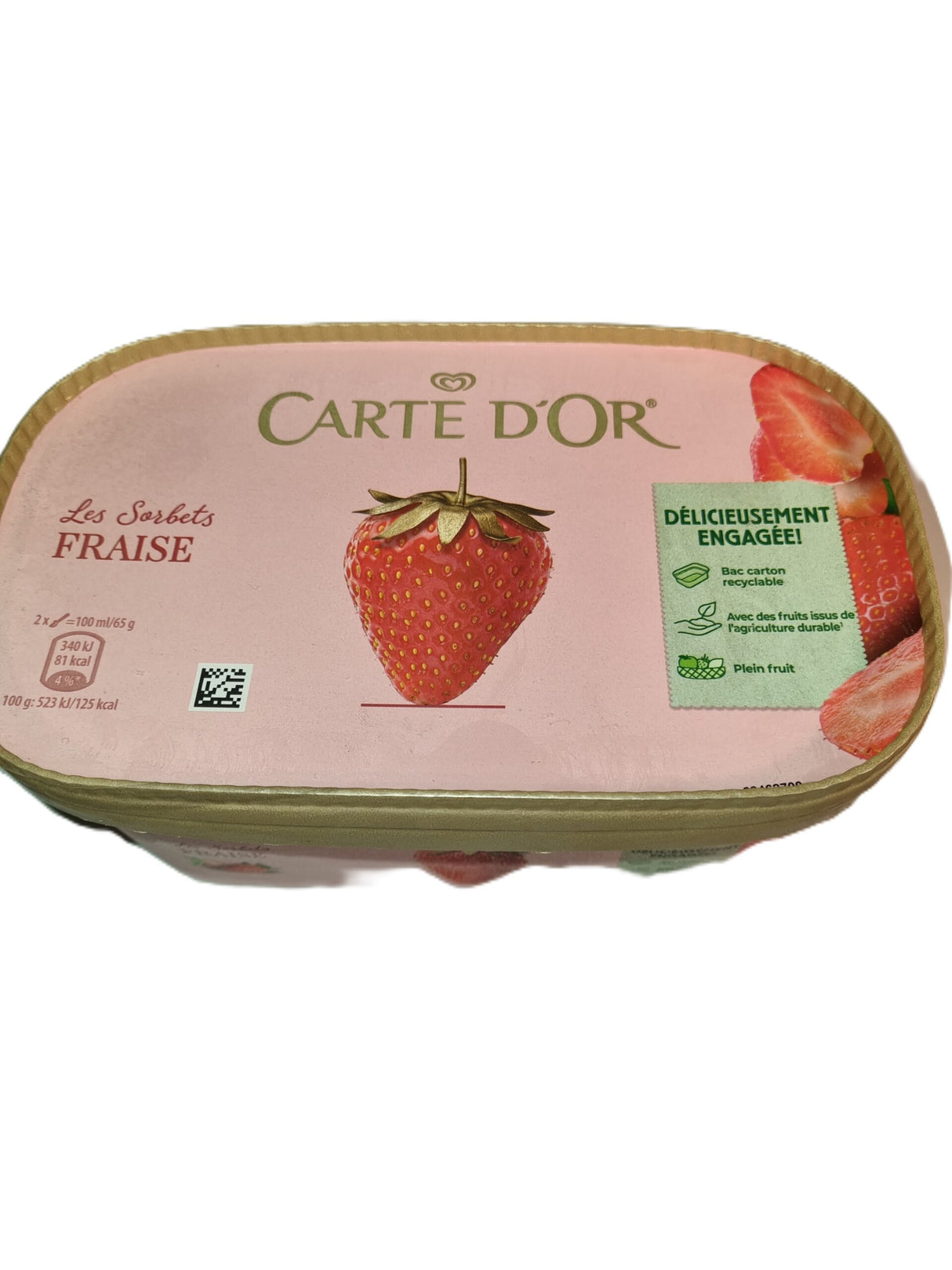 CARTE D OR SORBET FRAISE