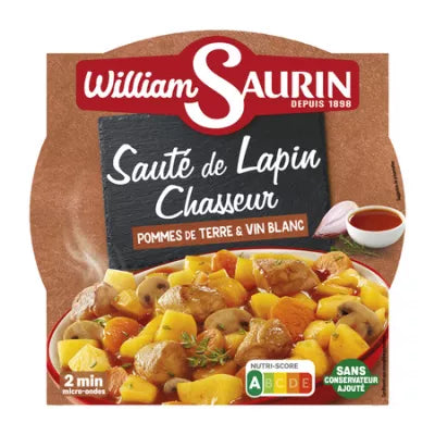 Saute de Lapin Chasseur 300g WILLIAM SAURIN