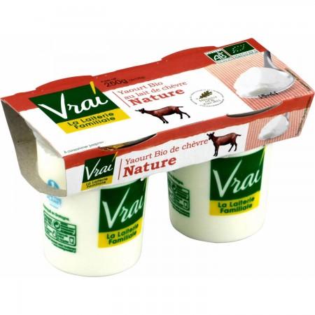 YAOURT NATURE DE CHEVRE BIO X2 VRAI