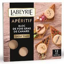 Bloc de Foie Gras de Canard 12 Mini Tranches 90 g Aperitif LABEYRIE