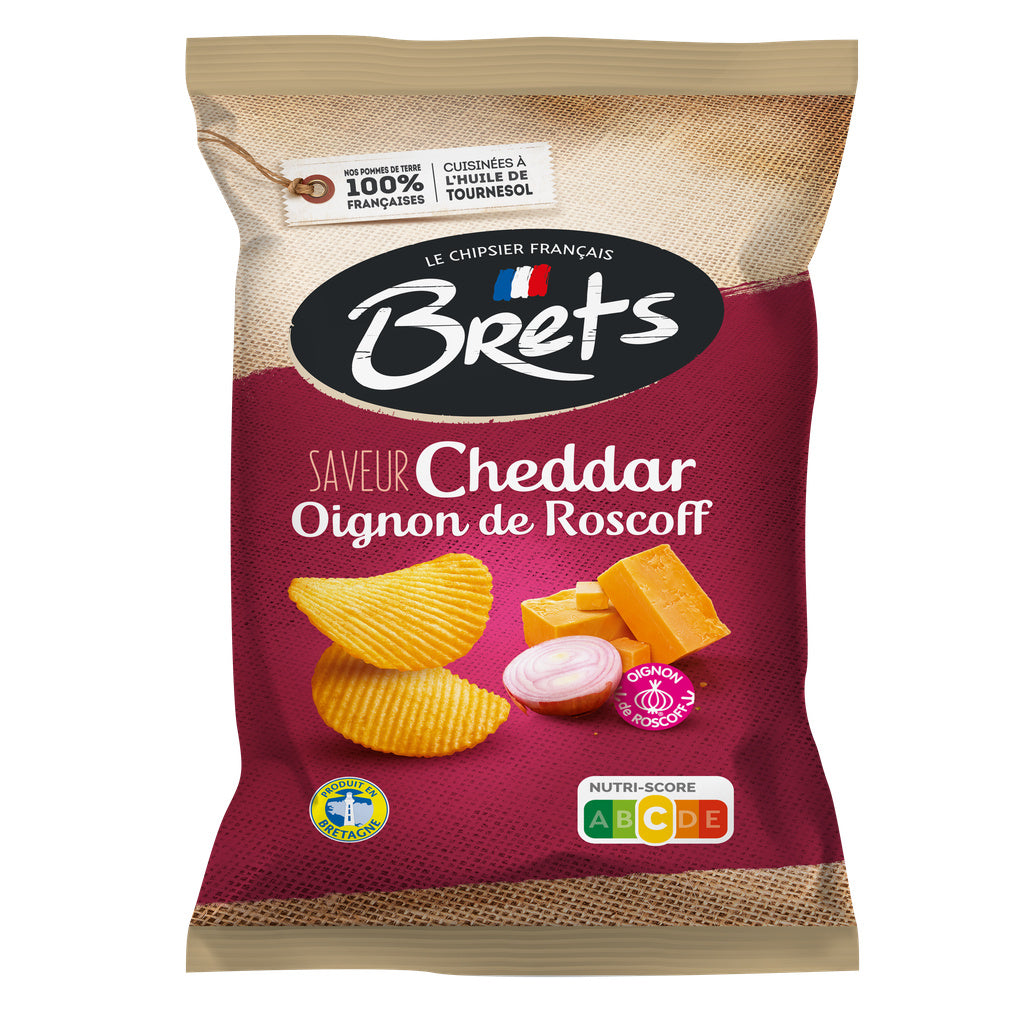 Brets Cheddar Onion de Roscoff 125 g