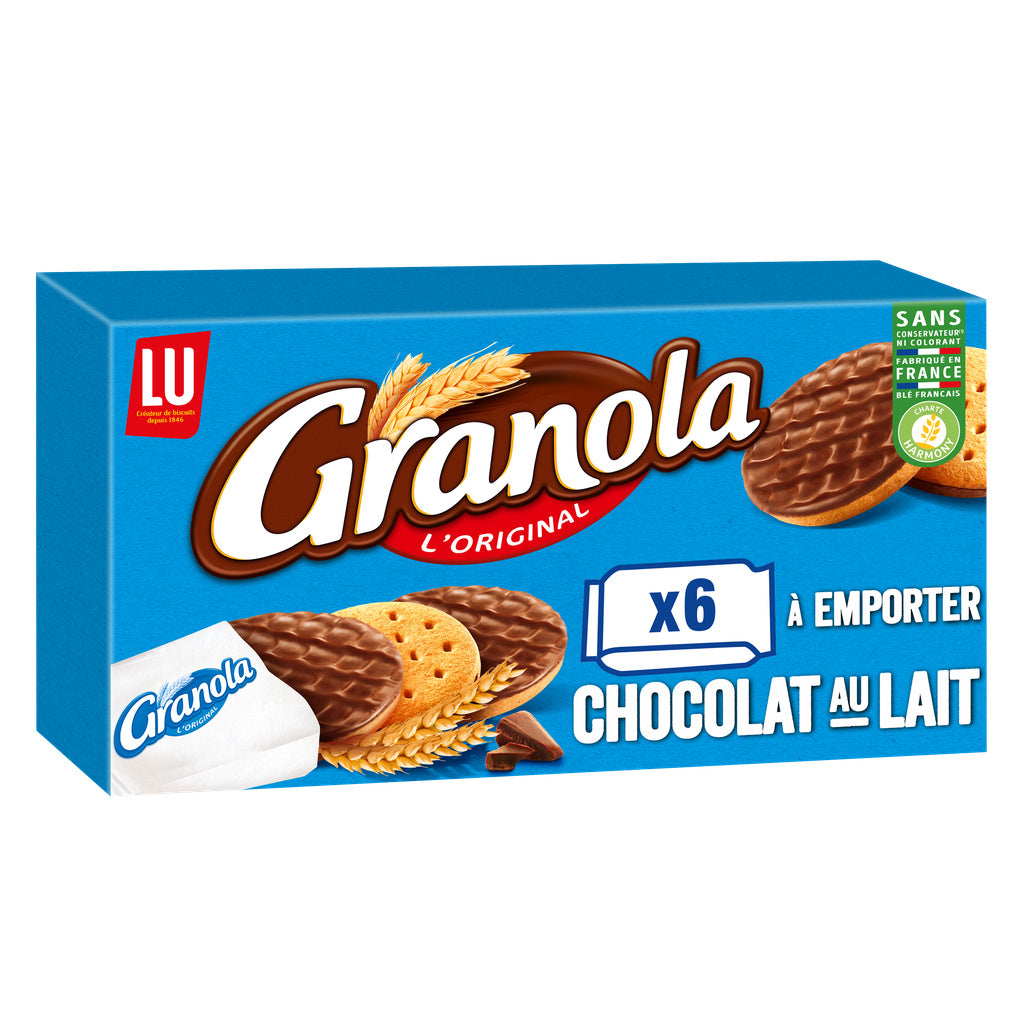 Granola Nappé Chocolat Au Lait Pocket 225g LU