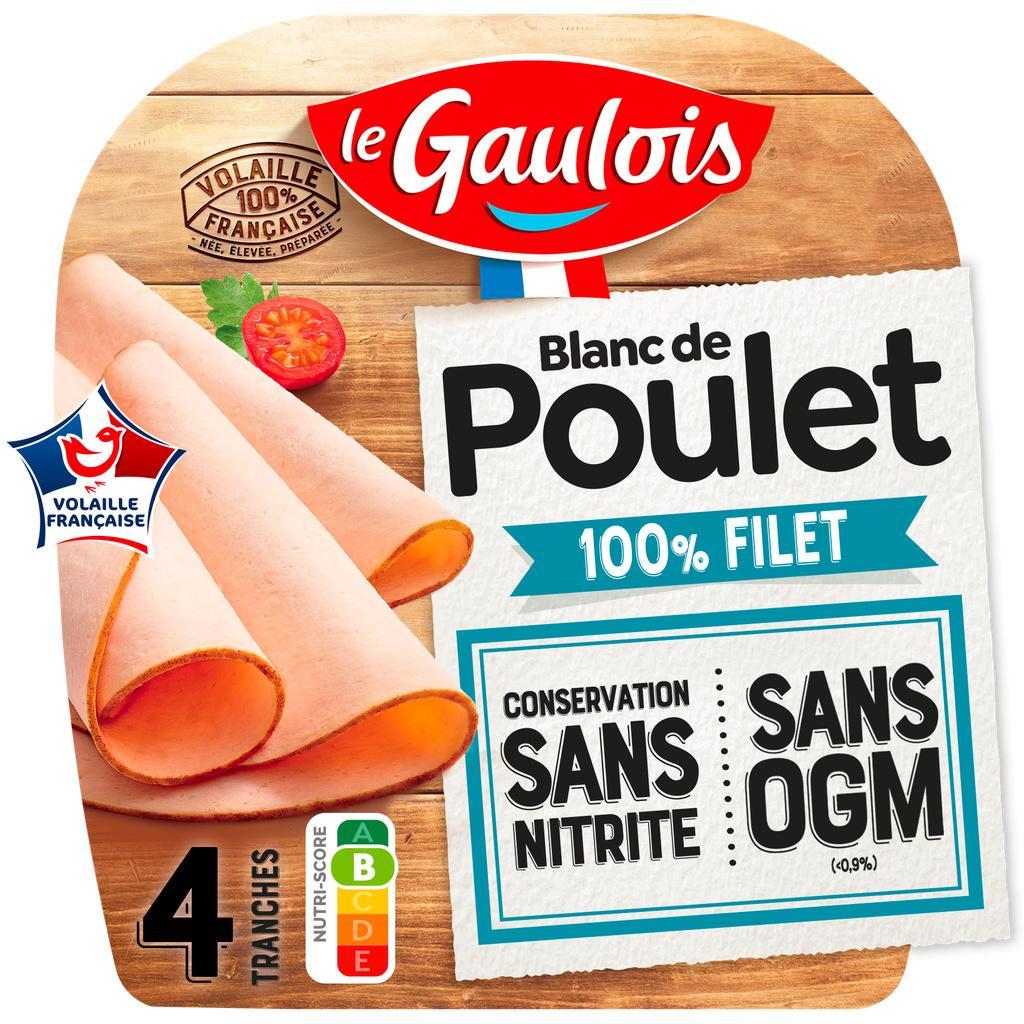 BLANC DE POULET 4TR. 160 G CONSERVATION SANS NITRITE LE GAULOIS