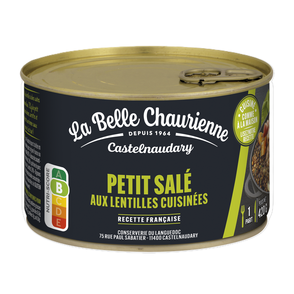 PETIT SALE LENTILLES CUISINEES420G