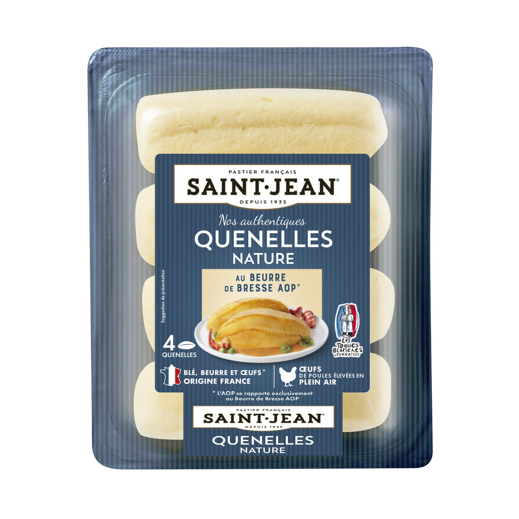 QUENELLES NATURE AU BEURRE DE BRESSE AOP 4x85g - 340g SAINT JEAN