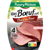Rôti de BOEUF Cuit Doré au Four 4 Tr. 120 g FLEURY MICHON