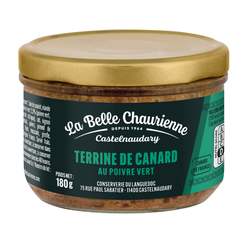 Terrine de Canard au Poivre Vert 180 g LA BELLE CHAURIENNE